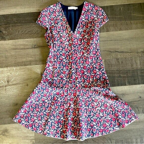 TORY BURCH Mini Dress Floral Size XS - Picture 3 of 7